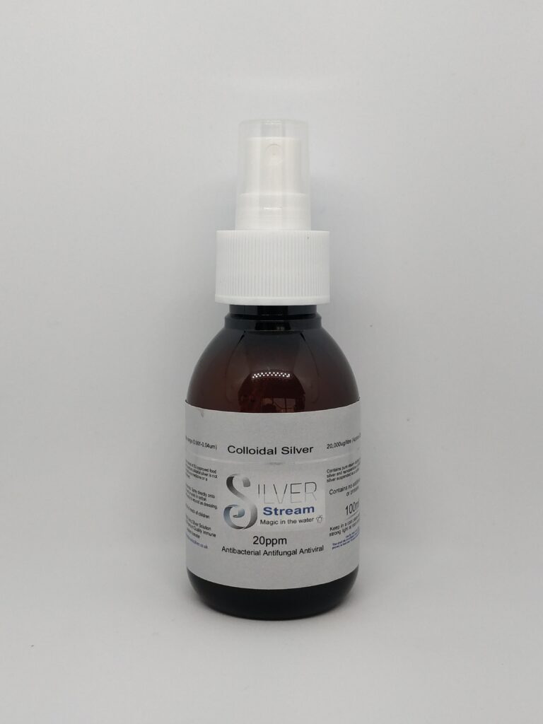 Colloidal Silver 20 ppm, (100ml Spray) Premium Quality Colloidal Silver