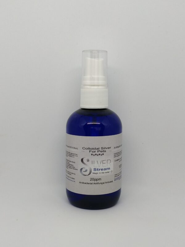 Colloidal Silver 20 ppm, (100ml Spray) Quality Colloidal Silver for Pets